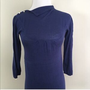 — Lily McNeal — Bamboo & Cashmere Royal Blue Top